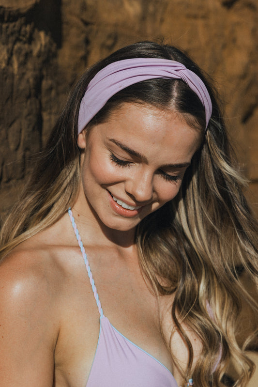 Half Moon Bay Beach Headwrap Lavender one size